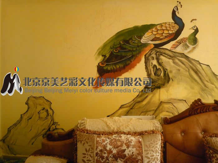 墙体彩绘 国画墙体彩绘 国画彩绘