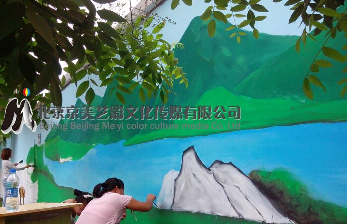 北京三小校园墙体彩绘