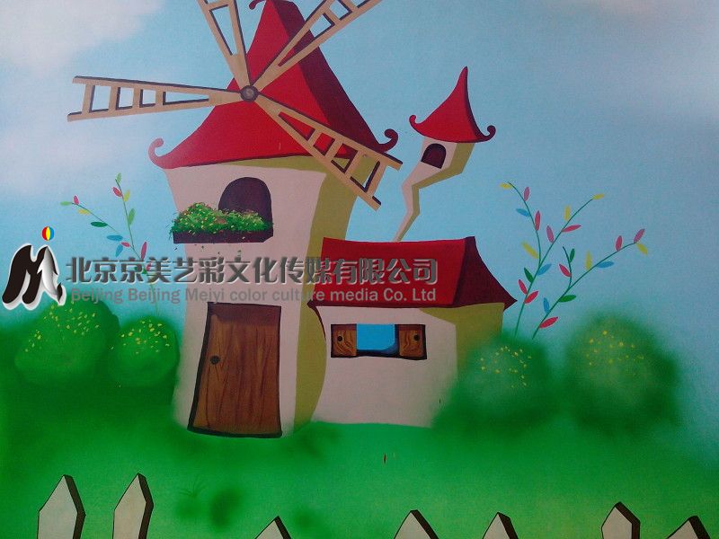 河北胜芳 崔庄子小学幼儿园墙体彩绘