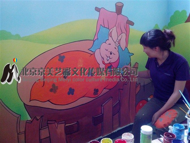 北京公益西桥 幼儿园墙体彩绘