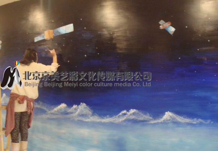 北京 航天 墙体彩绘 北京墙体彩绘 墙体彩绘公司