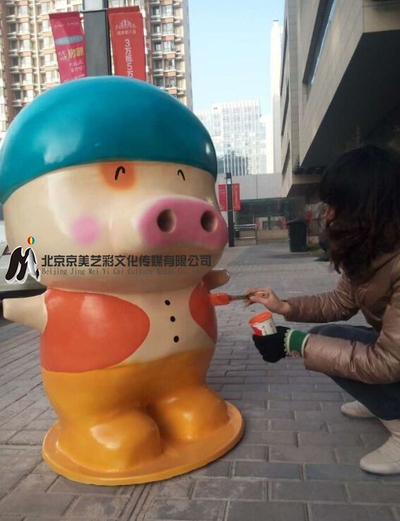 雕塑上色