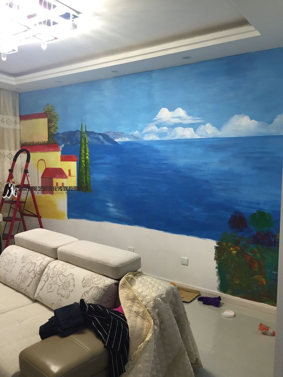地中海风格家庭彩绘