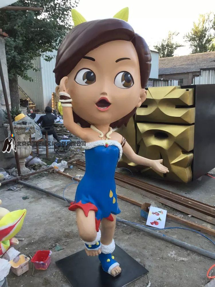 雕塑上色